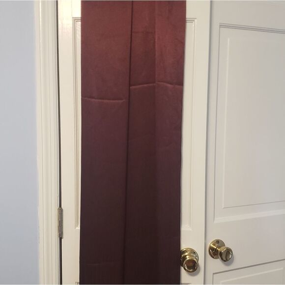 Other - Curtains!! Set of 4 Maroon Grommet Curtain Panels – Luxurious, Textured Finish